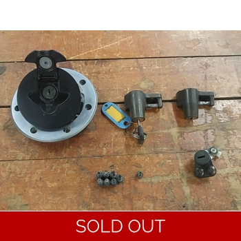 2002-09 Kawasaki EX500D Ninja 500R Fuel Cap with Lock Set 27016-5217 27016-5211 51049-1130